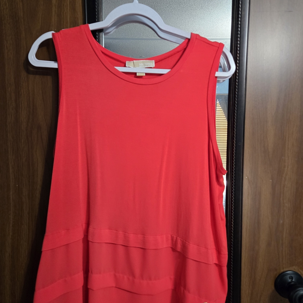 Michael Kors Vibrant Red Tank Top